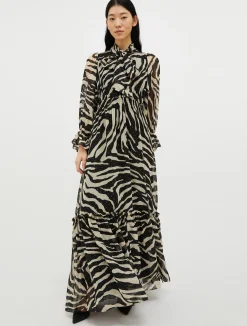 Fil-coupé maxi dress