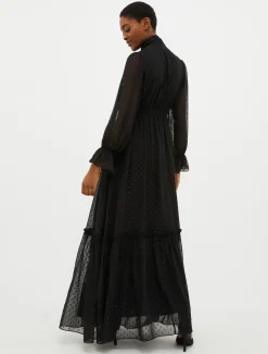 Fil-coupé maxi dress