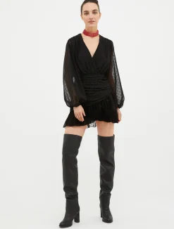 Fil-coupé mini dress