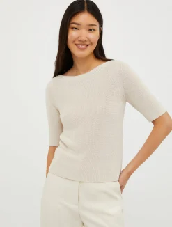 Fisherman’s rib knitted jumper