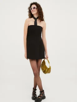 Flared bustier mini dress