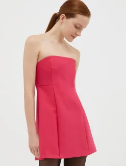 Flared bustier mini dress