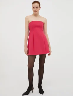 Flared bustier mini dress