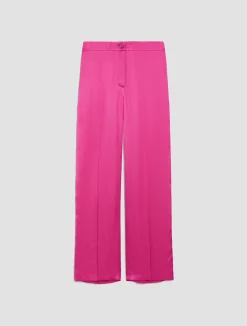 Flowing satin trousers