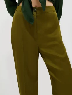 Flowing satin trousers