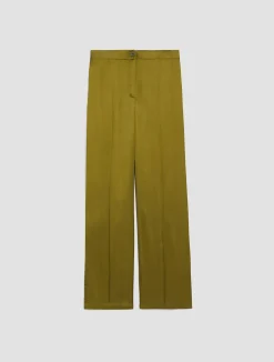 Flowing satin trousers