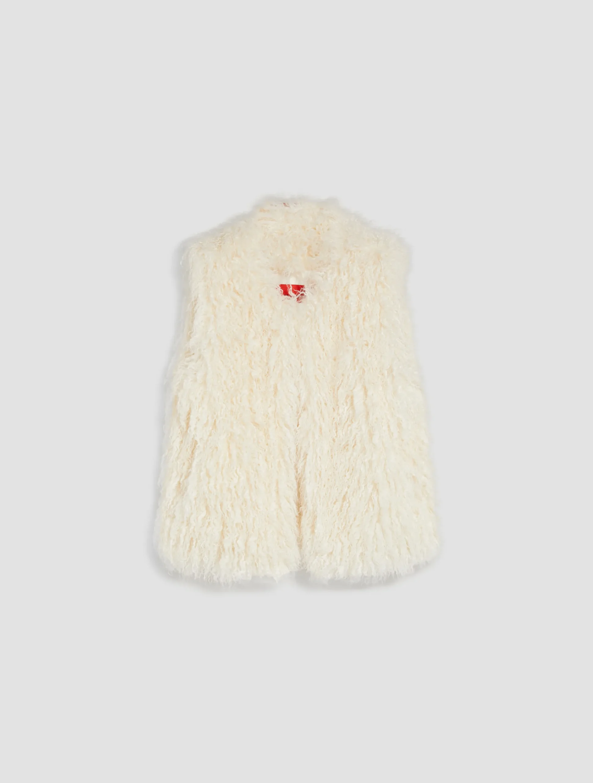 Fluffy frisé gilet