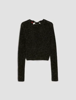 Fluffy lurex jumper