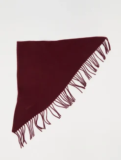 Fringed wool foulard
