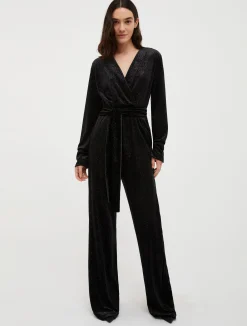 Glitter velvet jumpsuit
