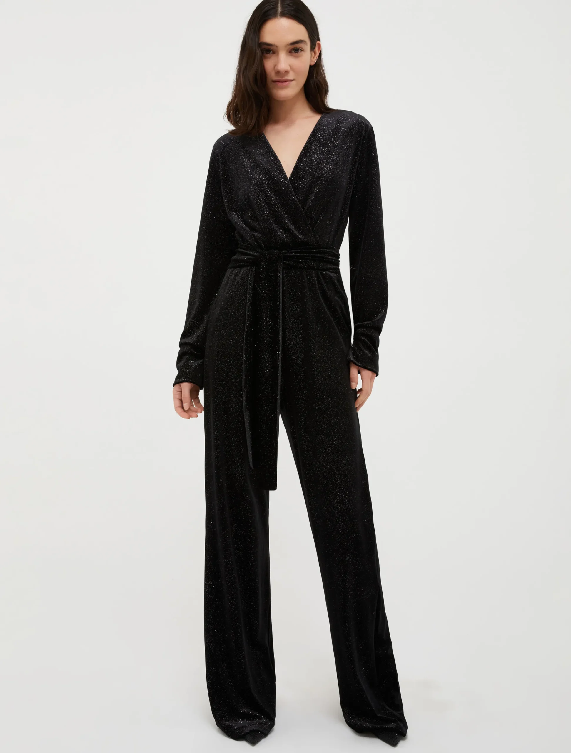 Glitter velvet jumpsuit