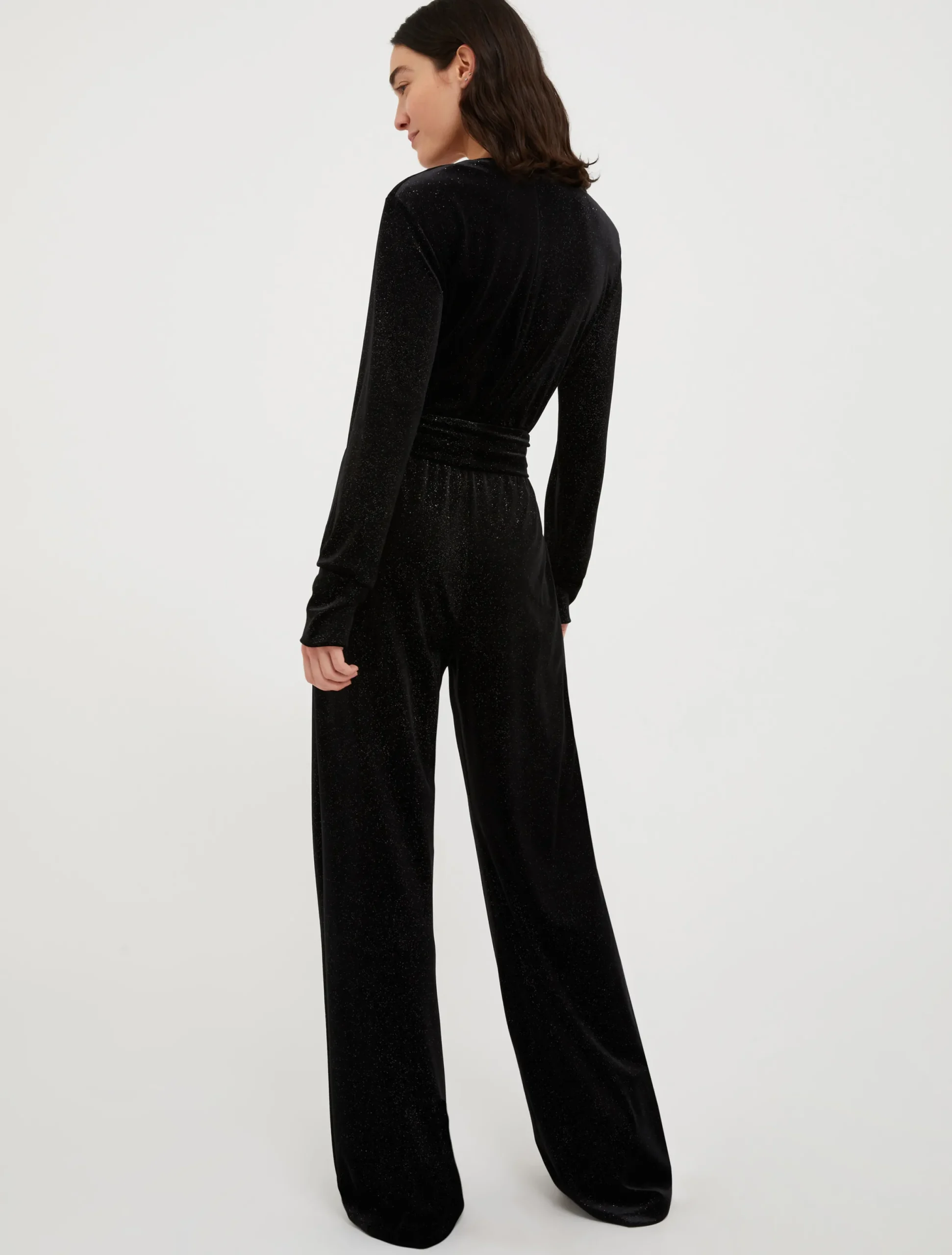 Glitter velvet jumpsuit