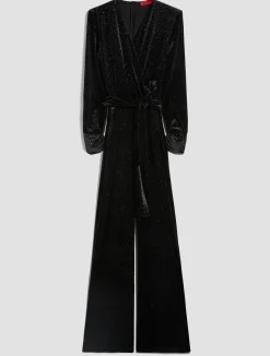Glitter velvet jumpsuit