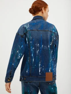 Hand-painted denim jacket