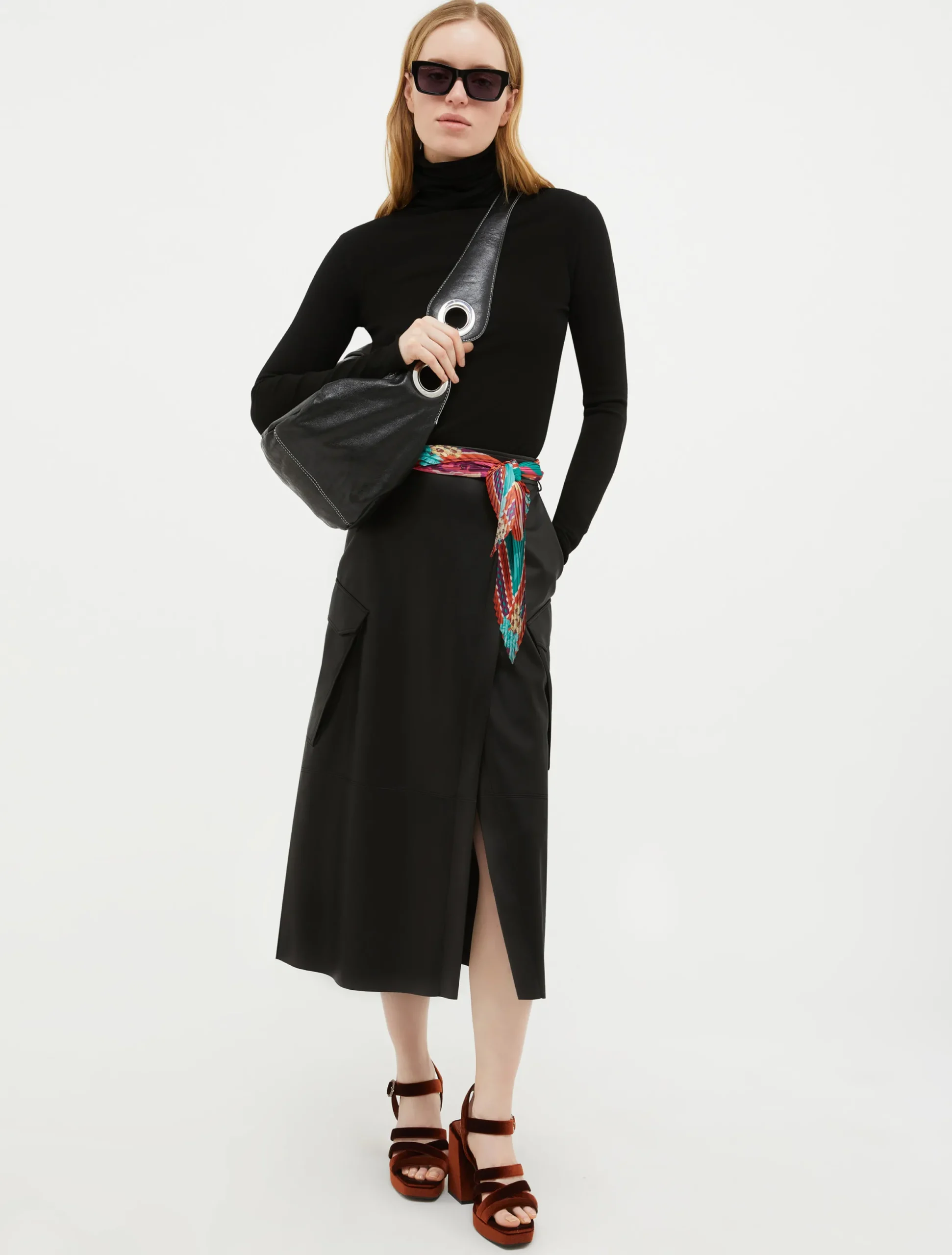 High-neck jumper