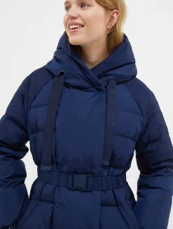 Hooded down jacket