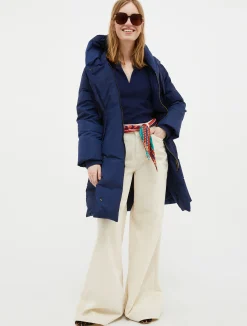 Hooded down jacket