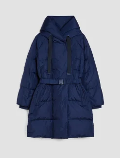 Hooded down jacket
