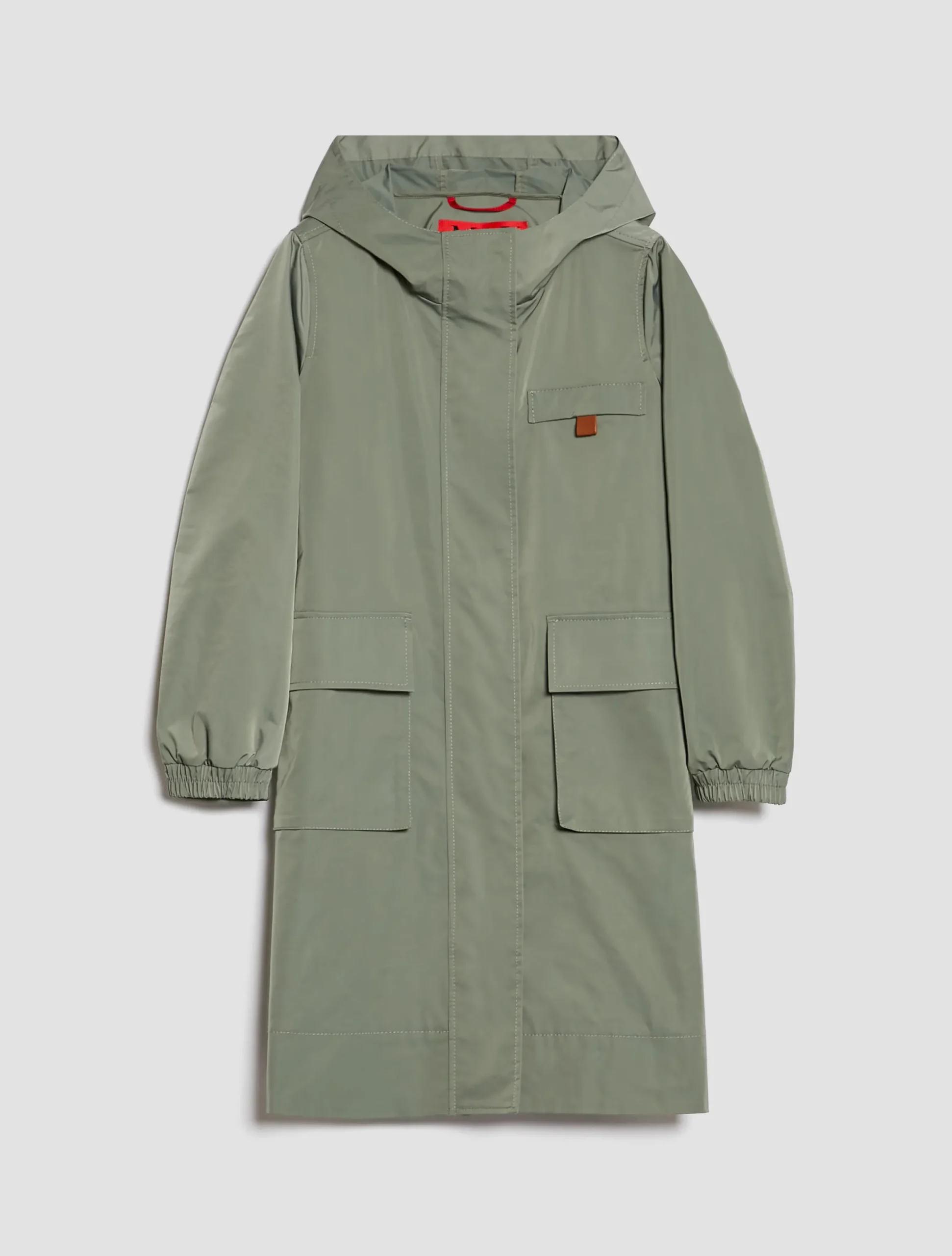 Hooded water-repellent parka