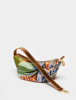 Hug jacquard mini hobo bag