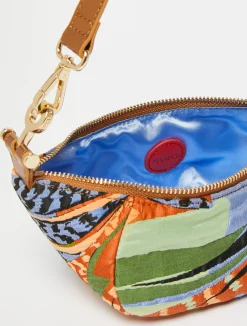 Hug jacquard mini hobo bag