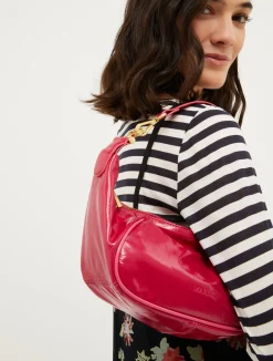 Hug patent-leather bag
