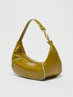 Hug patent-leather bag