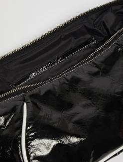 Hug patent-leather bag