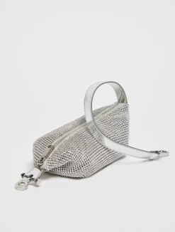 Hug rhinestone-embellished mini bag