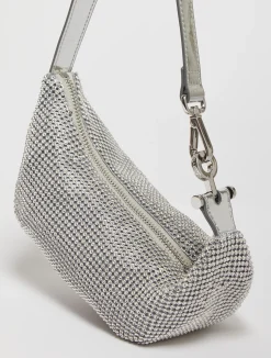 Hug rhinestone-embellished mini bag