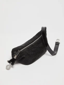 Hug rhinestone-embellished mini bag