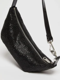 Hug rhinestone-embellished mini bag