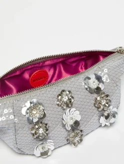 Hug sequinned mini hobo bag