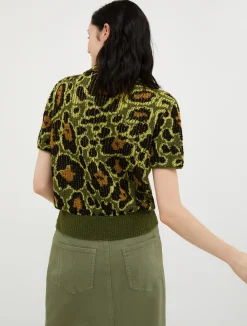 Jacquard cotton-bouclé jumper