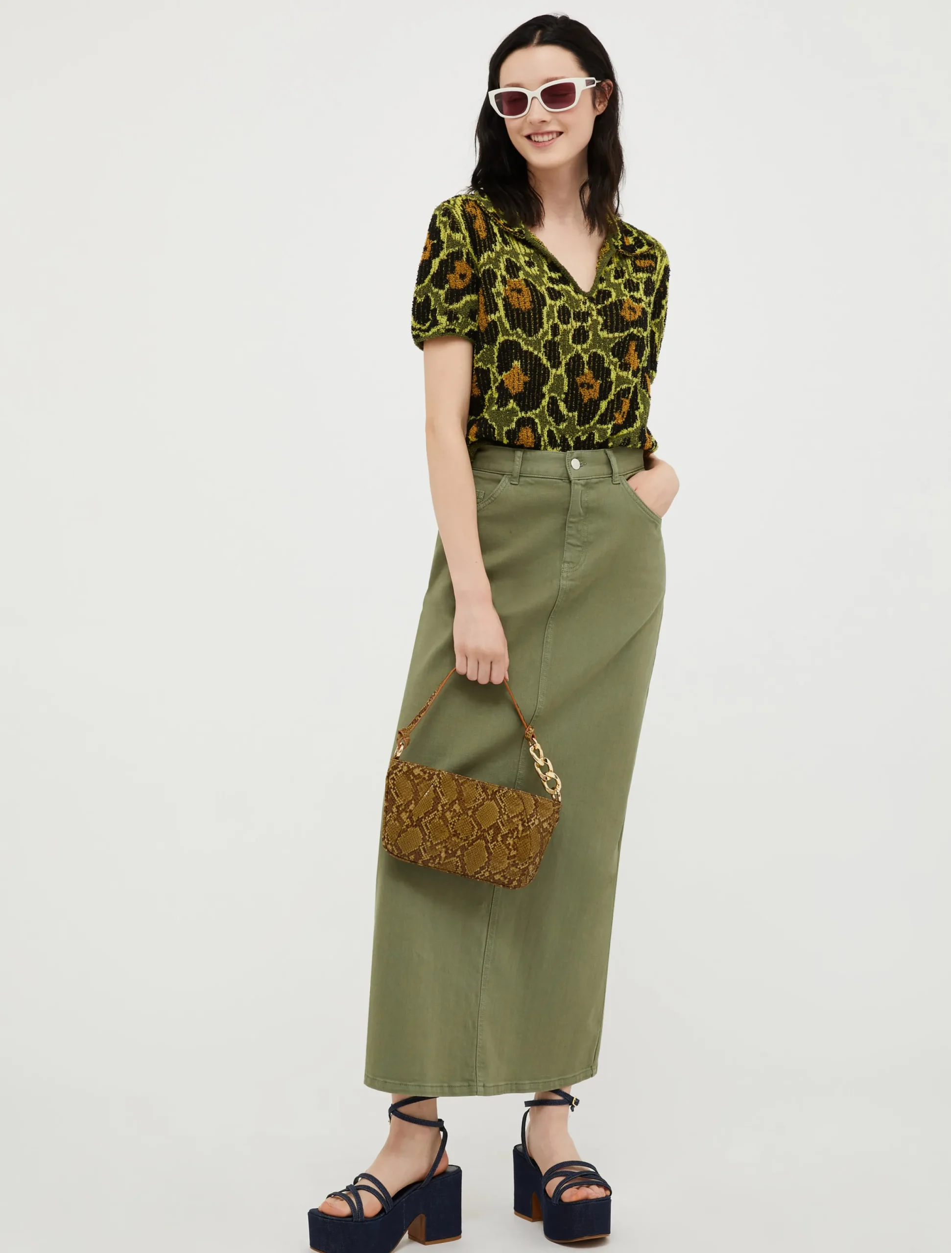 Jacquard cotton-bouclé jumper