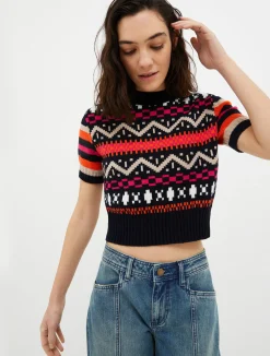 Jacquard knitted jumper