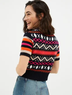 Jacquard knitted jumper