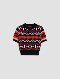 Jacquard knitted jumper