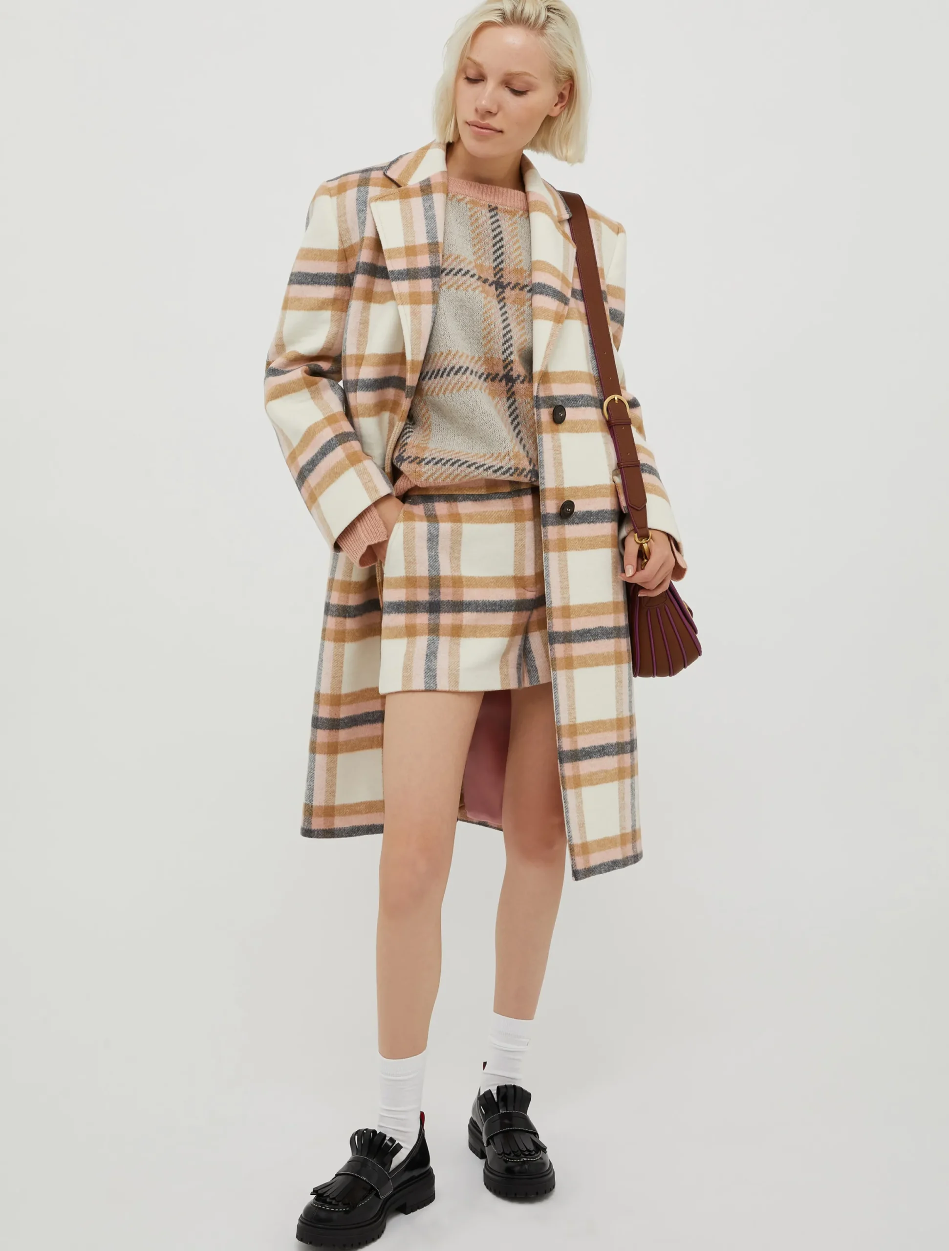 Jacquard pure wool jumper