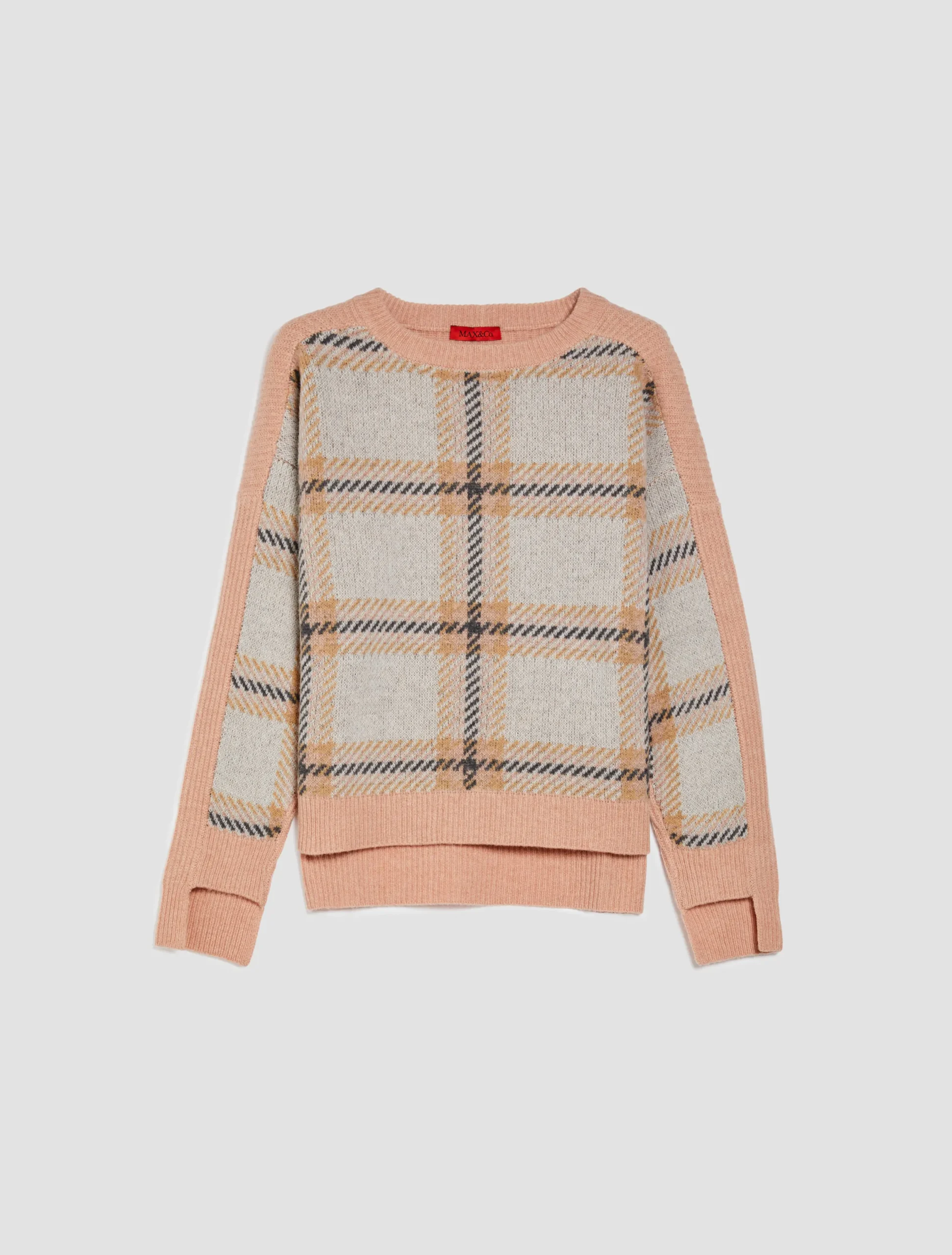 Jacquard pure wool jumper