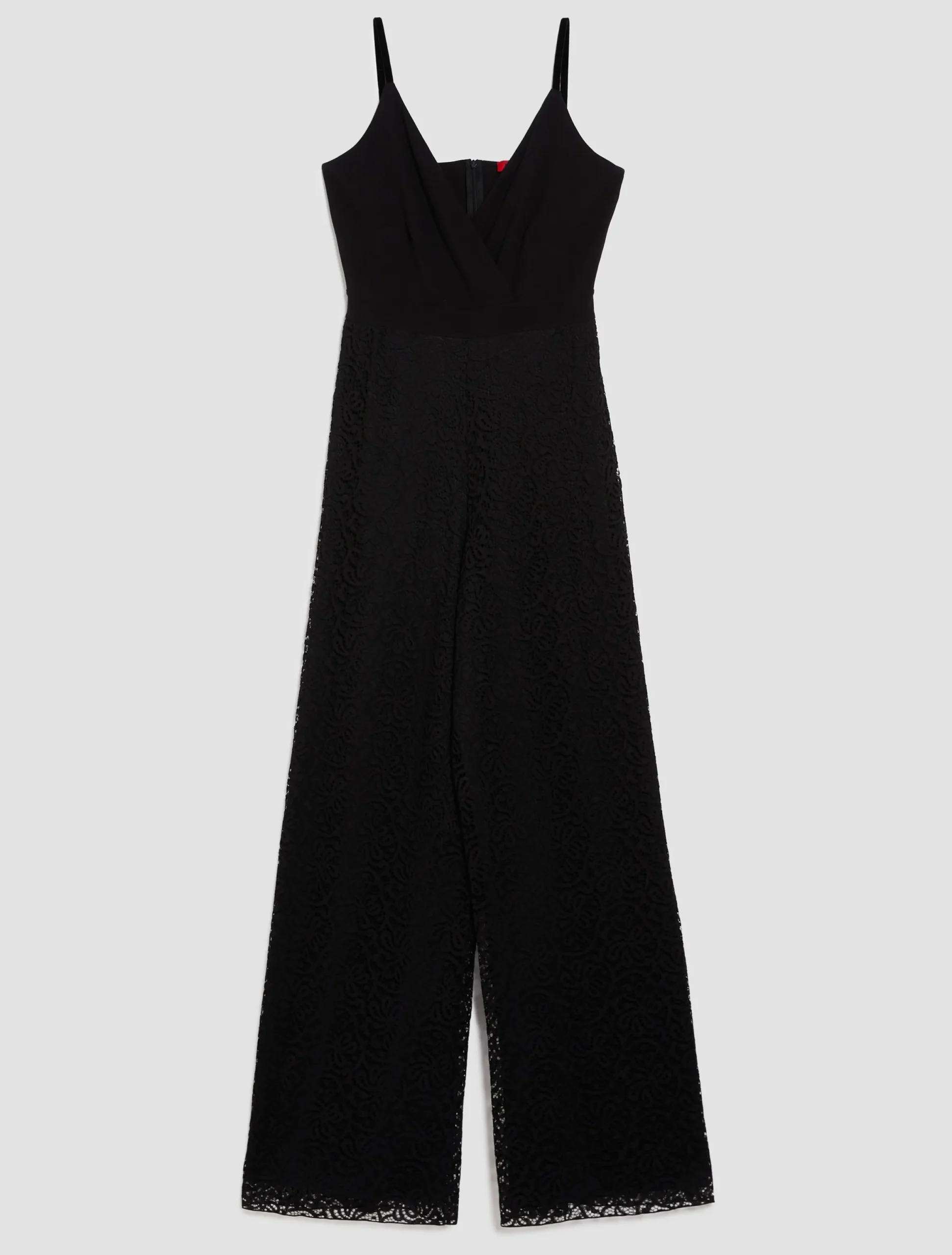 Lace stretch-jersey jumpsuit