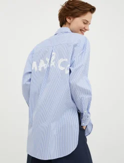 Longline hand-painted shirt