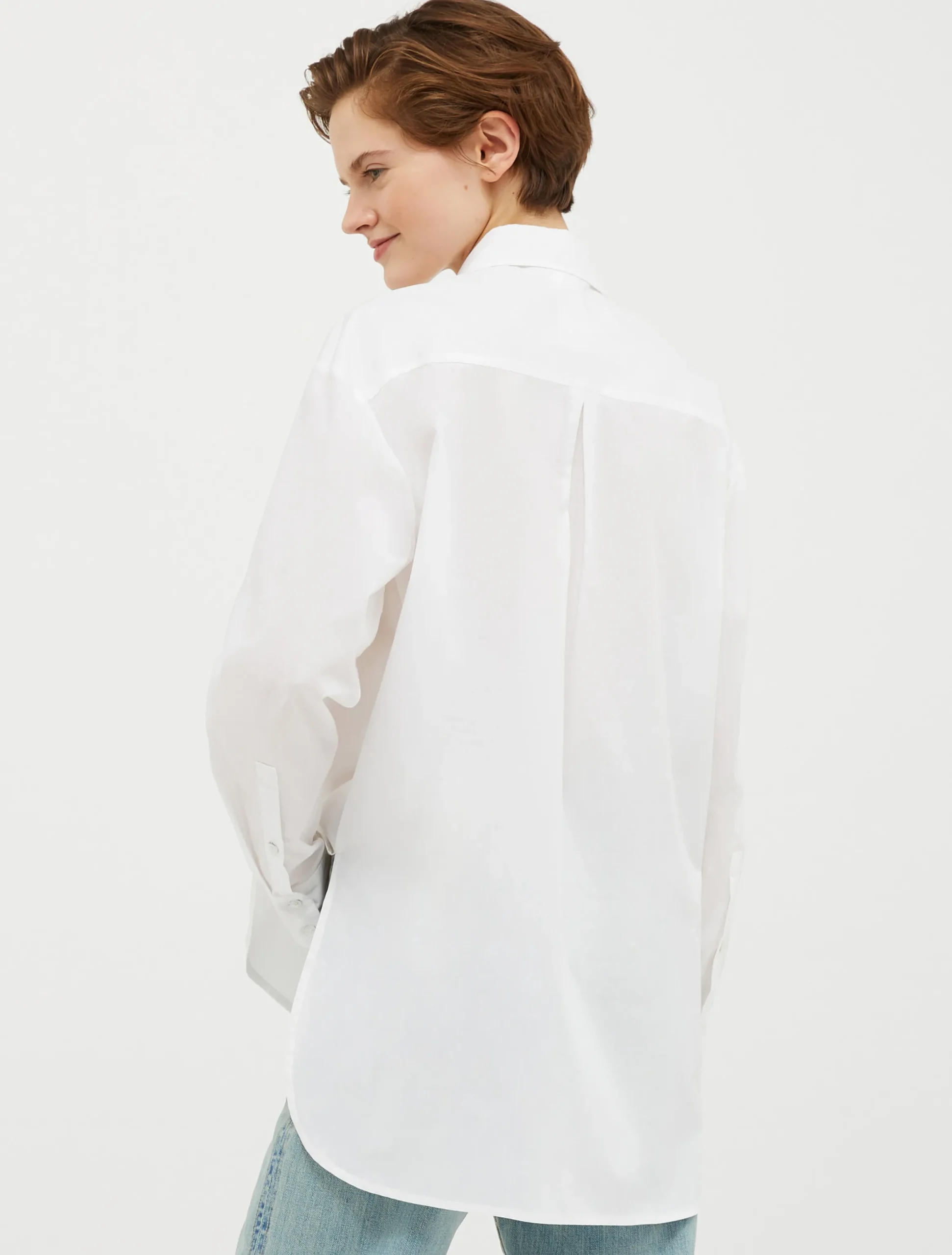 Longline hand-painted shirt