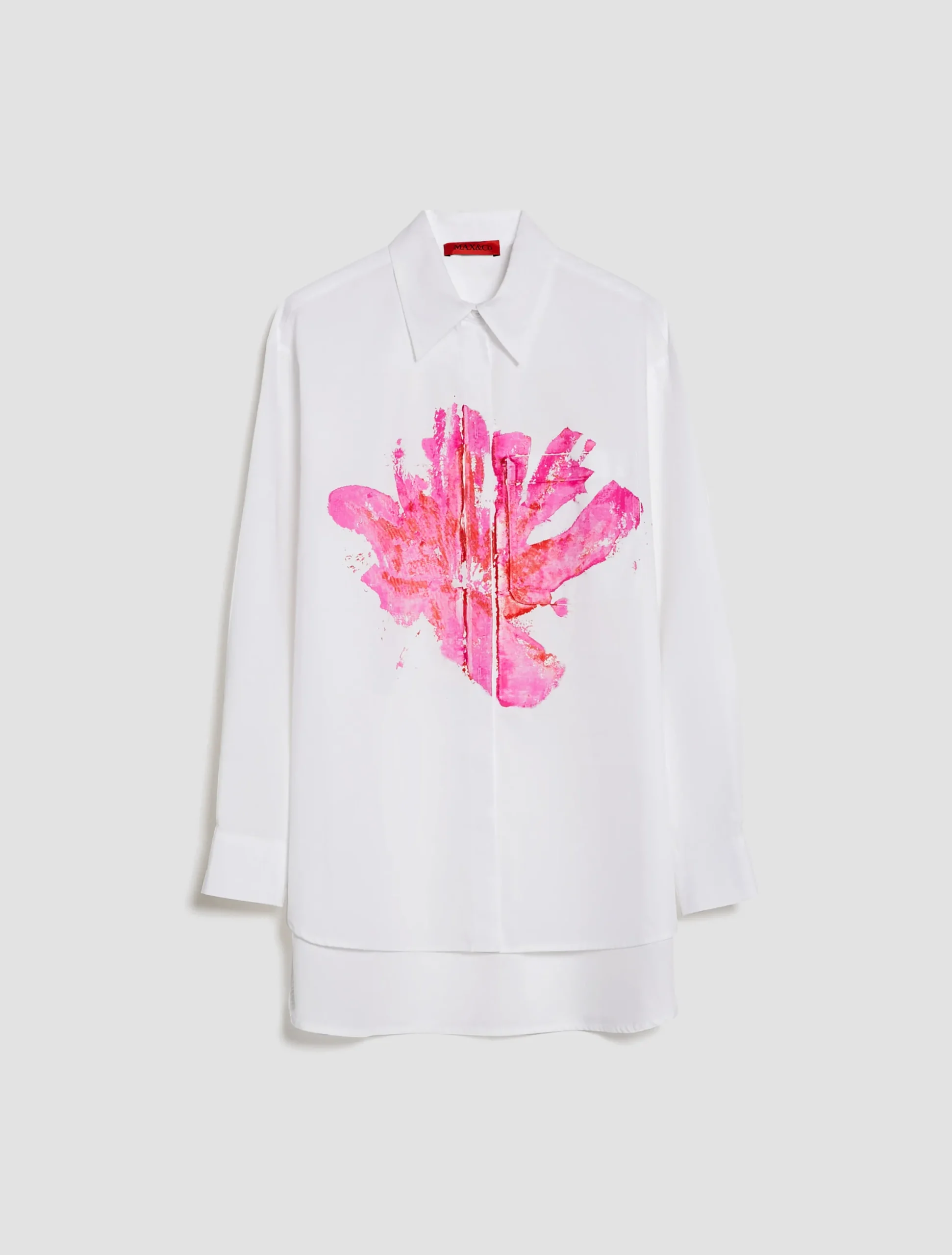 Longline hand-painted shirt