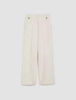 Loose-fit canvas trousers