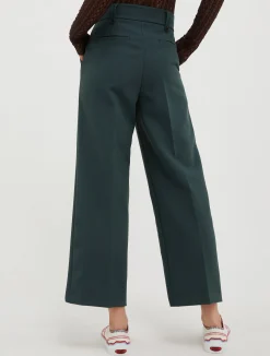 Loose-fit canvas trousers
