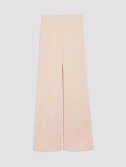 Loose-fit satin trousers