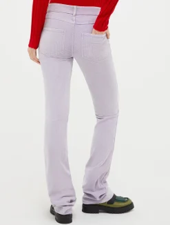 Low-rise bootcut trousers