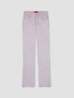 Low-rise bootcut trousers