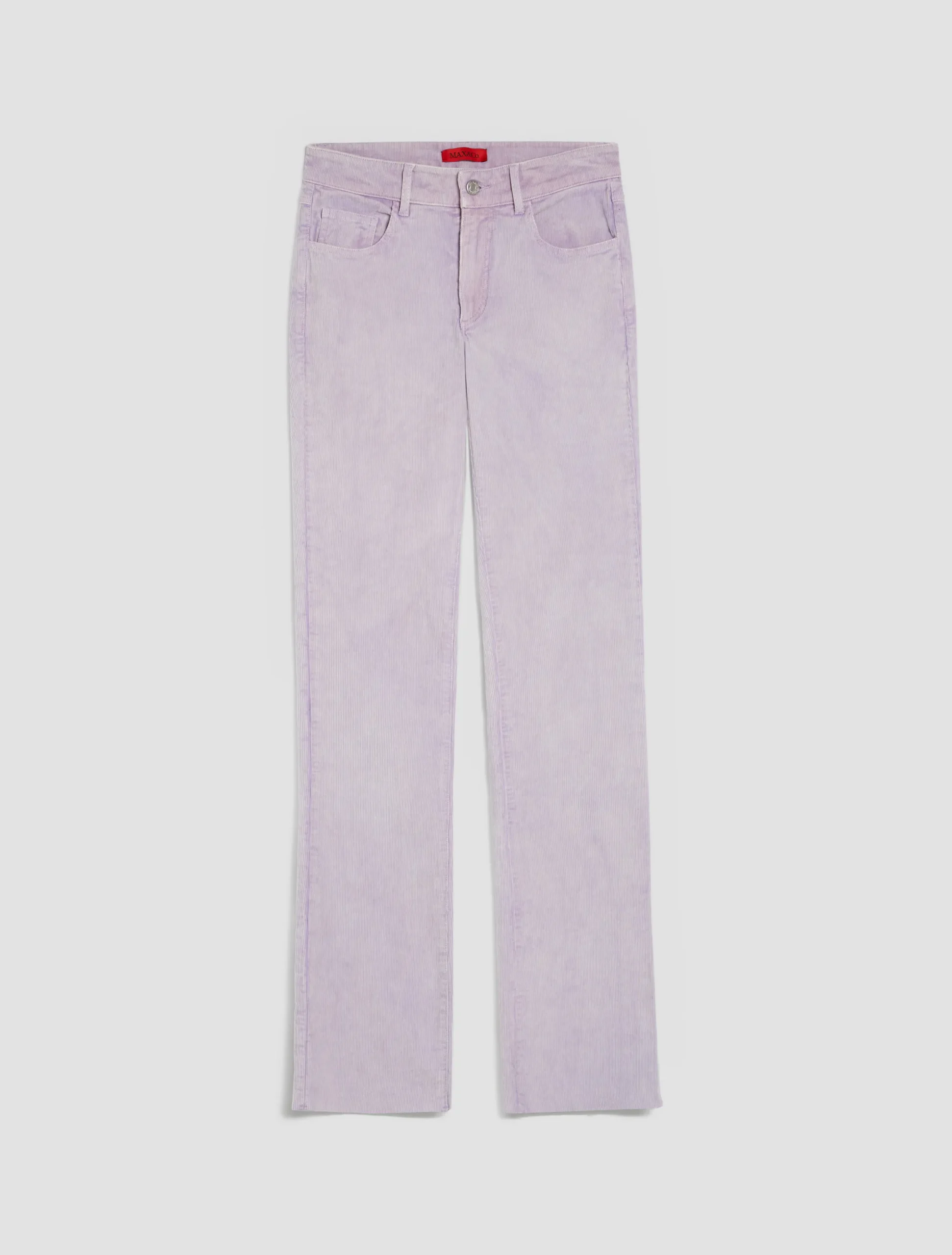 Low-rise bootcut trousers